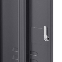 Artiss Bedside Table Metal Cabinet - Black thumbnail