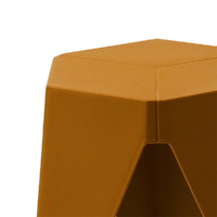 Artiss 2x Bar Stools Kitchen Dining Chairs Plastic Puzzle Foot Stool Yellow thumbnail
