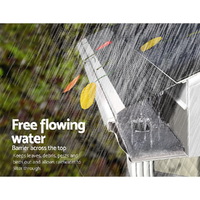 Gardeon Gutter Guard Aluminium Mesh 60M 100x20cm Black thumbnail