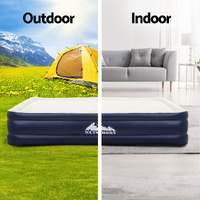 Weisshorn Air Mattress Single Inflatable Bed 46cm Air bed Grey thumbnail