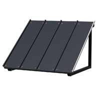 Instahut Window Door Awning Canopy 1mx1.2m Black Metal Frame thumbnail