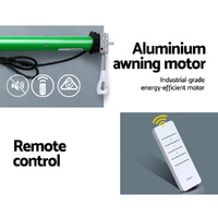 Instahut 230V Folding Arm Awning Replacement Motor with remote 40NM thumbnail