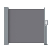 Instahut Side Awning Sun Shade Outdoor Blinds Retractable Screen 1X3M Grey thumbnail