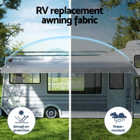 Weisshorn 13ft Caravan Awning RV Replacement Fabric 3.65M x 2.42M thumbnail