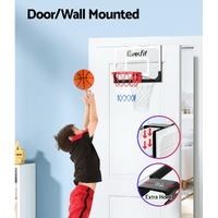 Everfit 23" Mini Basketball Hoop Backboard Door Wall Mounted Sports Kids Black thumbnail