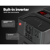 Giantz Battery Box 500W Inverter Deep Cycle Battery Portable Caravan Camping USB thumbnail
