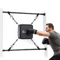 Everfit Doorway Punching Bag Adjustable Apartment Friendly with Boxing Gloves Black thumbnail