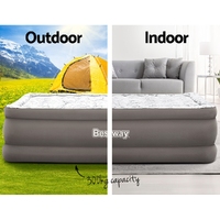 Bestway Air Mattress Queen Inflatable Bed 56cm Airbed Grey thumbnail
