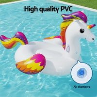 Bestway Unicorn Float Rider Inflatable Ride On Floating Pool Lounger 224x156CM thumbnail