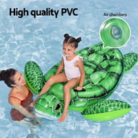 Bestway Float Turtle Rider Inflatable Ride On Floating Pool Lounger 153x140CM thumbnail