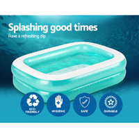 Bestway Kids Pool 200x146x48cm Inflatable Above Ground Swimming Pools 450L thumbnail