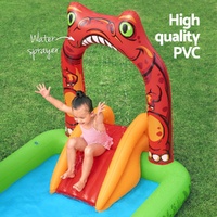 Bestway Kids Inflatable Play Splash Pool with Slide Ball Tossing Toys 242x140cm thumbnail