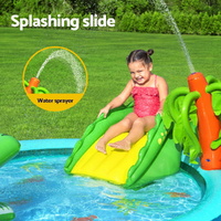 Bestway Kids Inflatable Splash Play Pool with Slide Ball Crocodile Fishing Net thumbnail