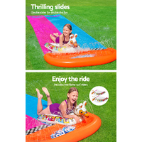 Bestway Water Slide Slip Kids 488cm Dual Slides Splash Pad thumbnail