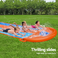 Bestway Water Slide Slip Kids 488cm Triple Slides thumbnail
