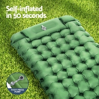 Weisshorn Self Inflating Mattress Camping Sleeping Mat Air Bed Pad Single Pillow thumbnail