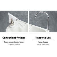 Weisshorn Camping Basin Portable Hand Wash Sink Stand 19L Capacity thumbnail
