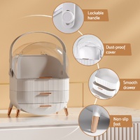 Embellir Makeup Case Portable Cosmetic Organizer Storage Box Jewellery Holder thumbnail