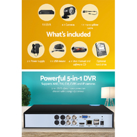 UL-tech CCTV Security System 4CH DVR 4 Cameras 2TB Hard Drive thumbnail