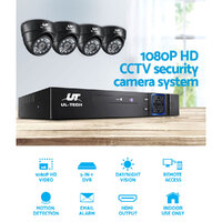 UL-tech CCTV Security System 4CH DVR 4 Cameras 1080p thumbnail