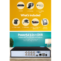 UL-tech CCTV Security System 8CH DVR 4 Cameras 2TB Hard Drive thumbnail