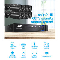 UL-tech CCTV Security System 8CH DVR 8 Cameras 1TB Hard Drive thumbnail