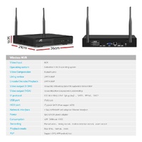 UL-tech Wireless CCTV Security System 8CH NVR 3MP 4 Square Cameras 2TB thumbnail