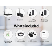 UL-TECH 3MP 8CH NVR Wireless 6 Security Cameras Set thumbnail