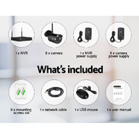 UL-tech Wireless CCTV Security System 8CH NVR 3MP 8 Bullet Cameras thumbnail