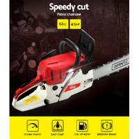 Giantz Chainsaw Petrol 62CC 20" Bar Commercial E-Start Pruning Chain Saw,Giantz Chainsaw Petrol 62CC 20" Bar Commercial E-Start Pruning Chain Saw 4.5H thumbnail