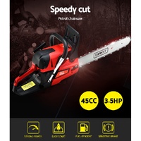 Giantz Chainsaw Petrol 45CC 16" Bar Commercial E-Start Pruning Chain Saw,Giantz Chainsaw Petrol 45CC 16" Bar Commercial E-Start Pruning Chain Saw 3.5H thumbnail