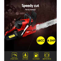 Giantz Chainsaw Petrol 58CC 22" Bar Commercial E-Start Pruning Chain Saw,Giantz Chainsaw Petrol 58CC 22" Bar Commercial E-Start Pruning Chain Saw 4.2H thumbnail