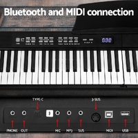 Alpha 88 Keys Foldable Electronic Piano Keyboard Digital Electric w/ Carry Bag thumbnail