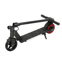 Electric Scooter 130W 16KM/H LED Light Folding Portable Riding Commuter Black thumbnail