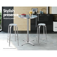 Gardeon 2x Outdoor Bar Stools Aluminum thumbnail