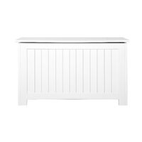 Keezi Kids Toy Box Chest Storage Blanket Children Clothes Room Organiser White thumbnail