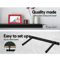Artiss Floating Wall Shelf Set of 3 Black thumbnail