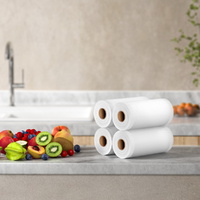 4 Rolls Food Vacuum Sealer Bags Storage Saver Heat Sealing Bag Pack 15CMX6M thumbnail