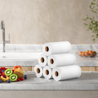 6 Rolls Food Vacuum Sealer Bags Storage Saver Heat Sealing Bag Pack 15CMX6M thumbnail
