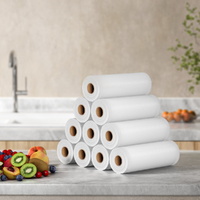 10 Rolls Food Vacuum Sealer Bags Storage Saver Heat Sealing Bag Pack 20CMX6M thumbnail