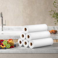 6 Rolls Food Vacuum Sealer Bags Storage Saver Heat Sealing Bag Pack 25CMX6M thumbnail