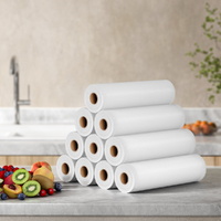 10 Rolls Food Vacuum Sealer Bags Storage Saver Heat Sealing Bag Pack 25CMX6M thumbnail