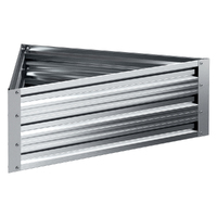 Green Fingers Garden Bed 86x86x30cm Planter Box Raised Container Galvanised Herb thumbnail