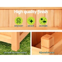 Green Fingers Garden Bed 60x30x33cm Wooden Planter Box Raised Container Growing thumbnail