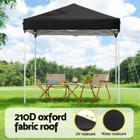 Instahut Gazebo 2x2m Outdoor Patio Garden Marquee Shade Black thumbnail