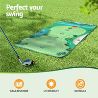 Everfit Golf Chipping Game Mat Indoor Outdoor PracticeÂ Training Aid Set thumbnail