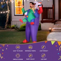 Inflatable Clown Costume Adult Suit Blow Up Party Fancy Dress Halloween Cosplay thumbnail
