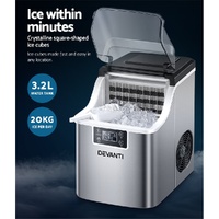 Devanti Ice Maker Machine Commercial Portable Ice Cube Tray Countertop 3.2L thumbnail