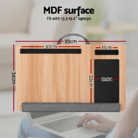 Artiss Lap Desk Laptop Desks Portable w/ Wrist-rest Phone Slot Mouse Pad 55CM thumbnail