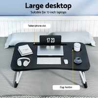 Laptop Desk Table Foldable Stand Lap Tray Sofa Bed Portable Adjustable Desks thumbnail